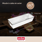 Zenker - Lot De 2 Moules À Cakes 25,5 X 11,2 Cm Zenker Silver - Gris