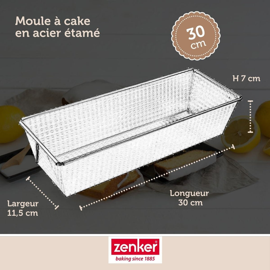 Zenker - Moule À Cake 30 Cm Zenker Silver - Gris