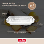Zenker - Moule À Cake 31,5 Cm Zenker Silicone Fibre De Verre - Noir|Gris
