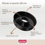 Zenker - Moule À Savarin 28 Cm Zenker Black Metallic - Noir