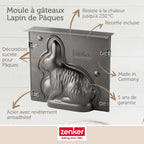 Zenker - Moule À Gâteaux 3D En Forme De Lapin De Pâques 600 Ml Zenker Special Season - Noir