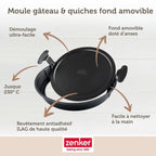 Zenker - Set De 4 Ustensiles De Pâtisserie Moule À Gâteaux Bol Et Spatule Black Mettallic Black Mettallic Zenker Black Mettallic - Noir