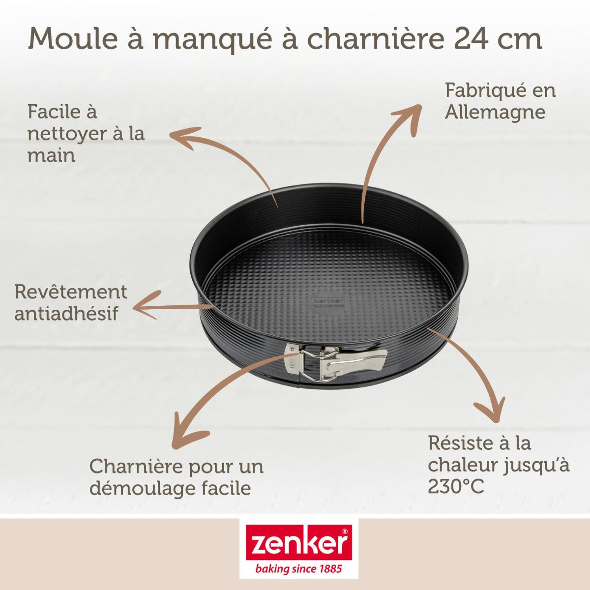 Zenker - Set De 4 Ustensiles De Pâtisserie Moule À Manqué 2 Bols Et Spatule Pâtisserie Black Metallic Black Mettallic Zenker Black Mettallic - Noir