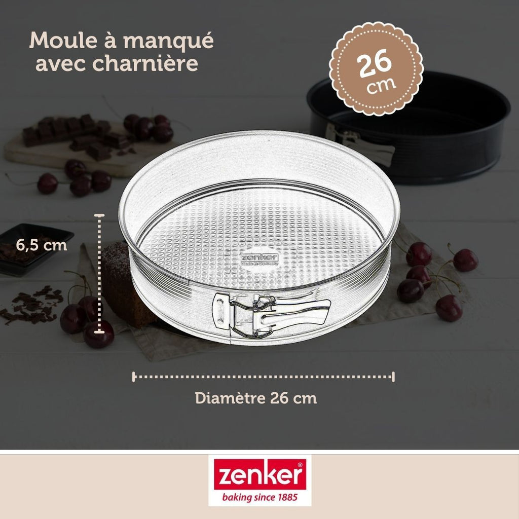 Zenker - Set De 4 Ustensiles De Pâtisserie Moule À Gâteaux 2 Bols Et Spatule Black Metallic Black Mettallic Zenker Black Mettallic - Noir