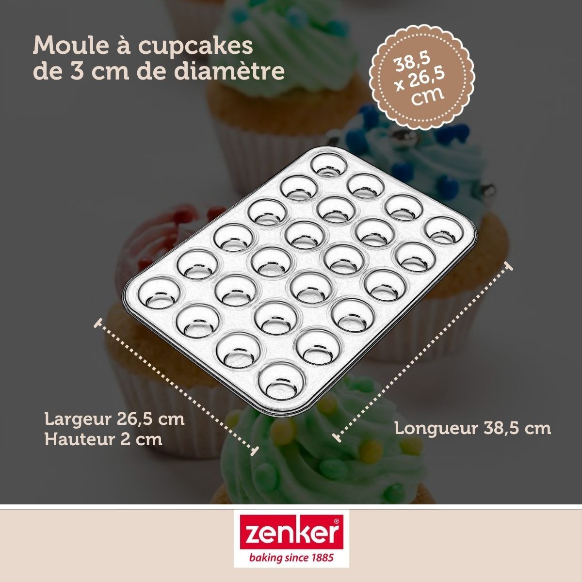 Zenker - Set De 4 Ustensiles De Pâtisserie Moule À Gâteaux Bol Et Spatule Black Metallic Black Mettallic Zenker Black Mettallic - Noir