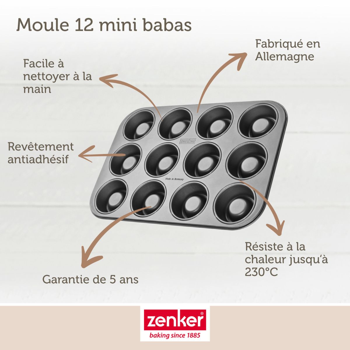 Zenker - Set De 4 Ustensiles De Pâtisserie Moule À Gâteaux Bols Et Spatule Spécial Créative Spécial Créative Zenker Spécial Créative - Noir