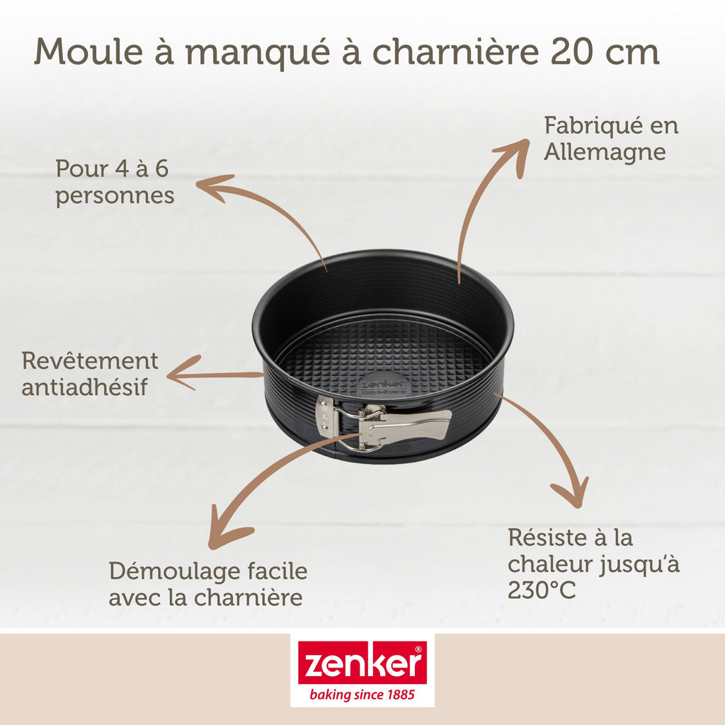 Zenker - Set De 5 Ustensiles De Pâtisserie Moule À Manqué Bol Spatule Et Verre Doseur Black Metallic Black Mettallic Zenker Black Mettallic - Noir
