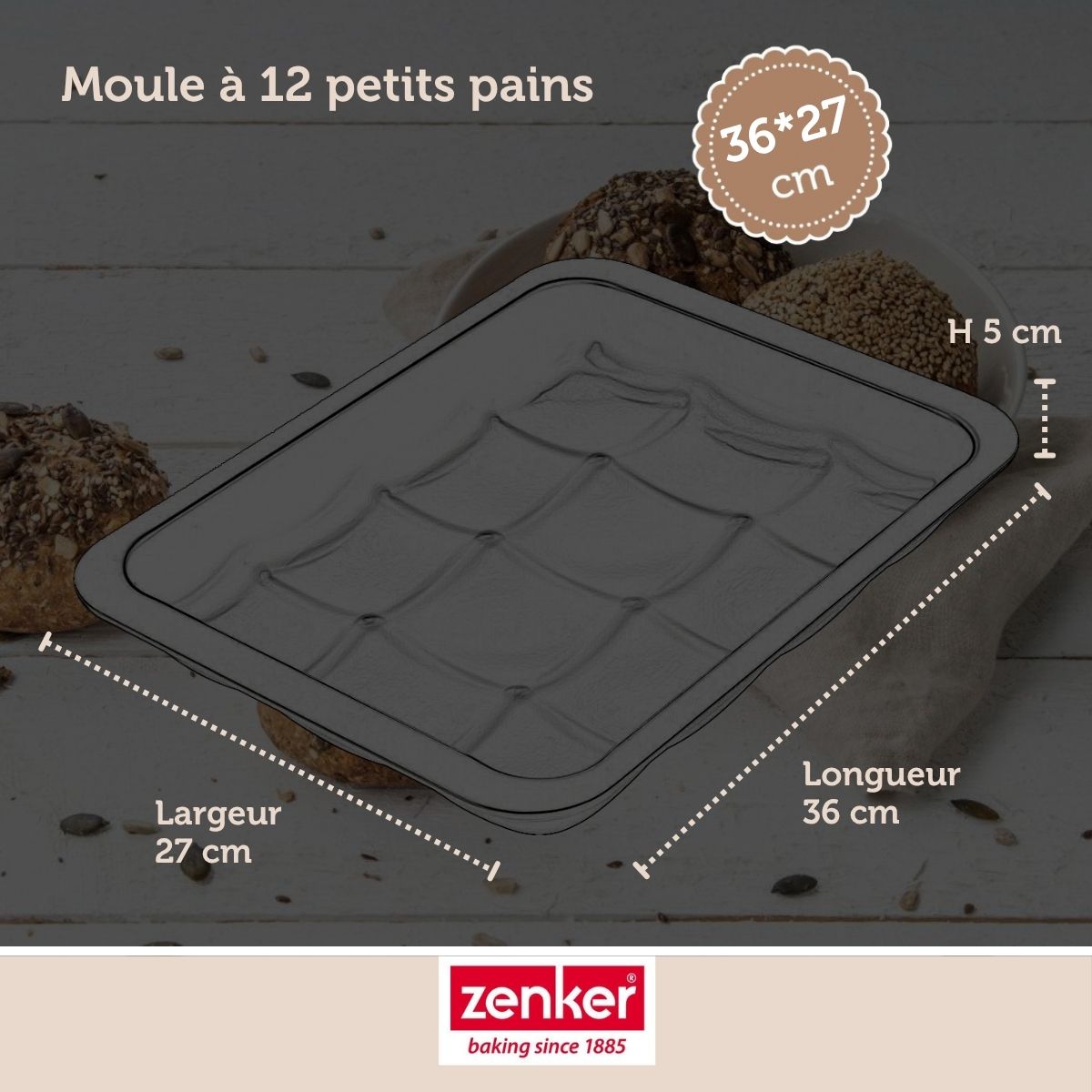 Zenker - Set De 5 Ustensiles De Pâtisserie Moule À Gâteaux Bols Spatule Et Verre Doseur Black Mettallic Black Mettallic Zenker Black Mettallic - Noir
