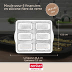Zenker - Set Pâtisserie Avec Moule À 6 Financiers Silicone, 2 Bols À Mixer, Verre Mesureur Et Spatule Zenker - Noir|Gris