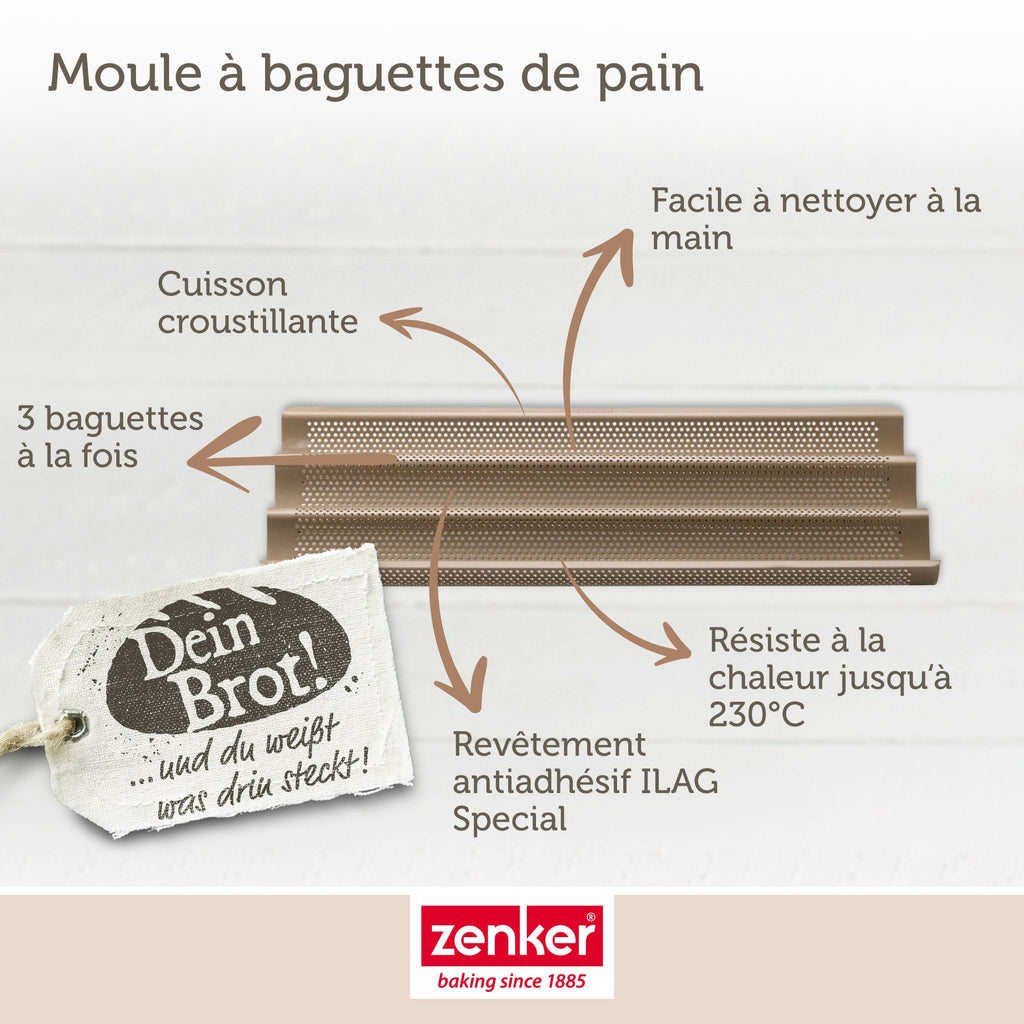 Zenker - Set De 5 Ustensiles De Pâtisserie Moule À Gâteaux Bol Spatule Pâtisserie Et Verre Doseur Zenker Mojave Gold - Or