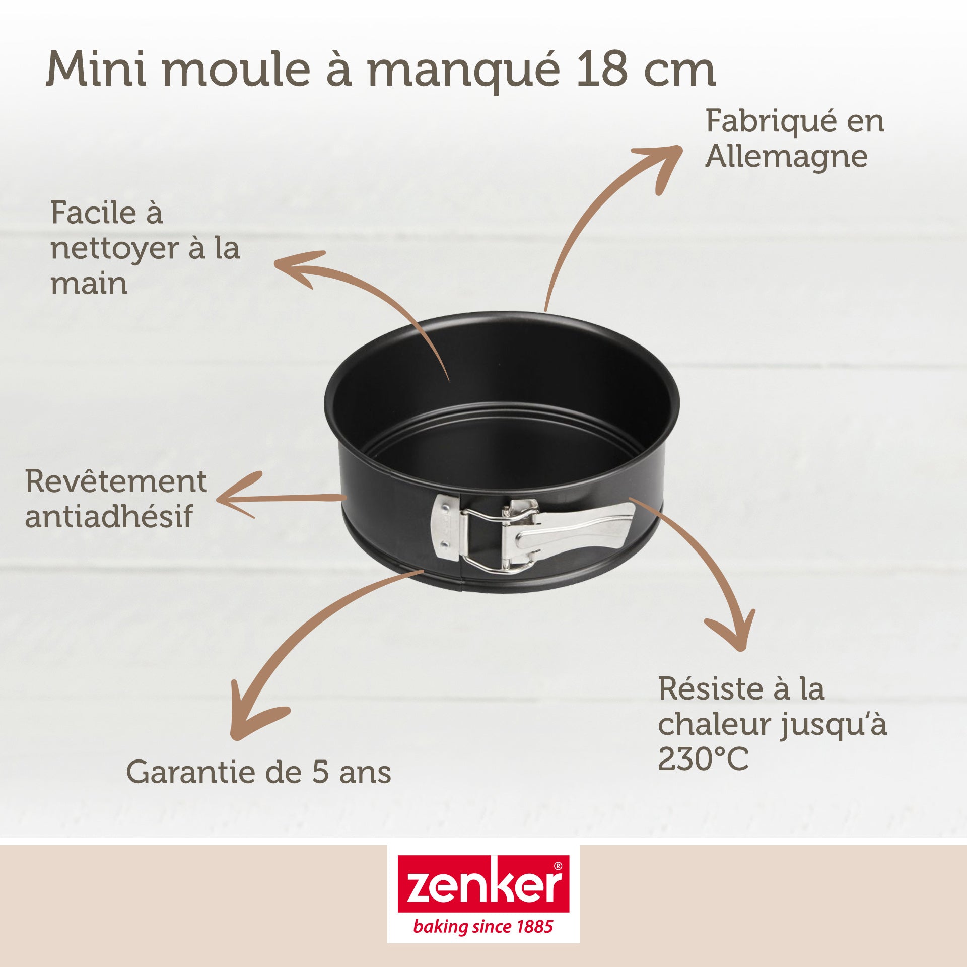 Zenker - Set De 5 Ustensiles De Pâtisserie Moule À Manqué Bol Spatule Pâtisserie Et Verre Doseur Spécial Mini Spécial Mini Zenker Spécial Mini - Noir