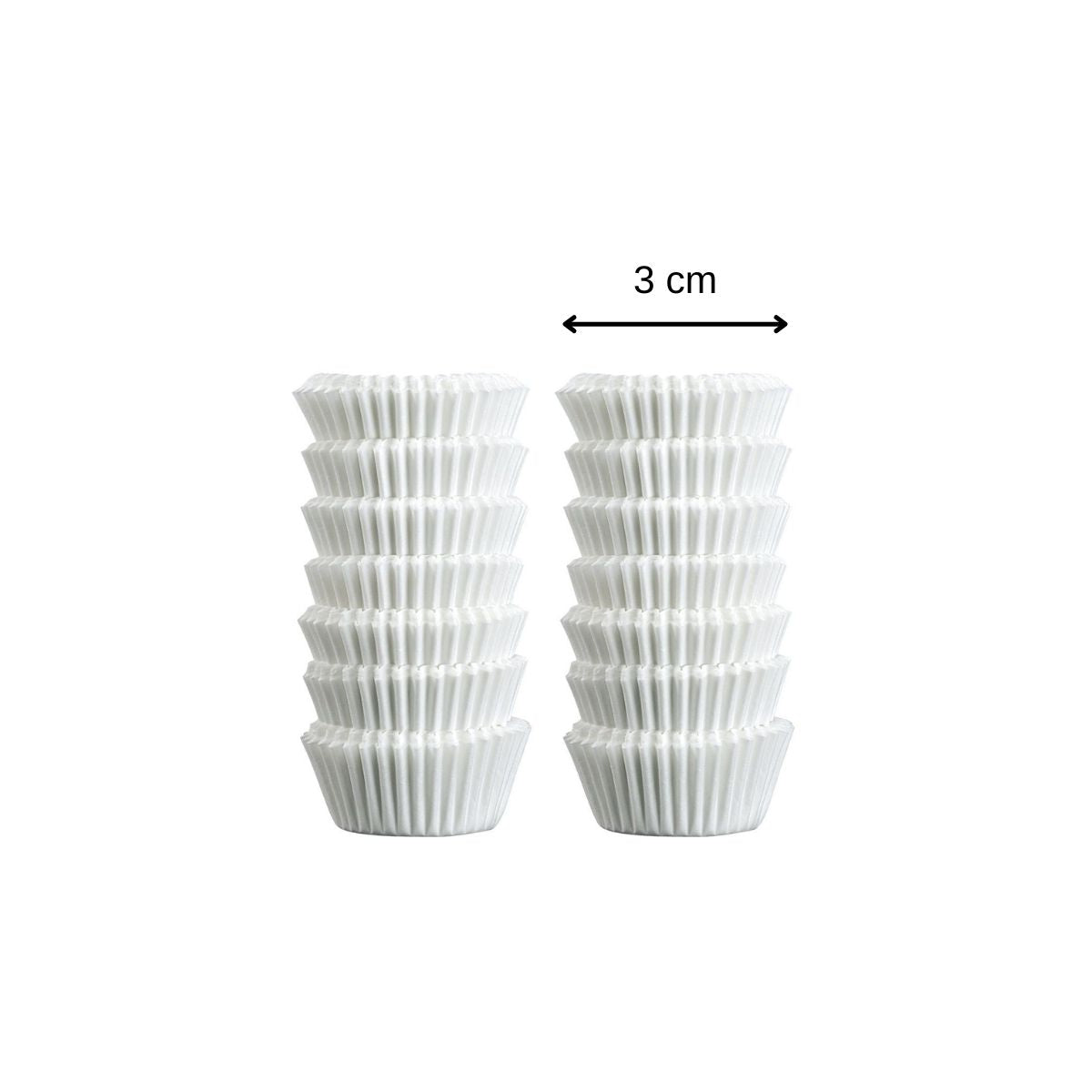 Zenker - Lot De 480 Mini Moules À Muffins En Papier 3 Cm Zenker Smart Pastry - Blanc