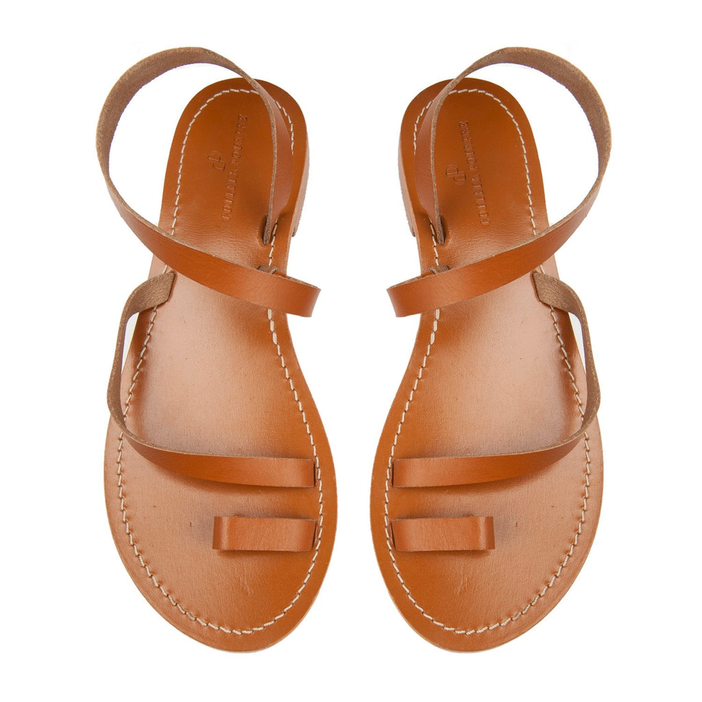 Couleur Pourpre - Sandales Divya - Camel