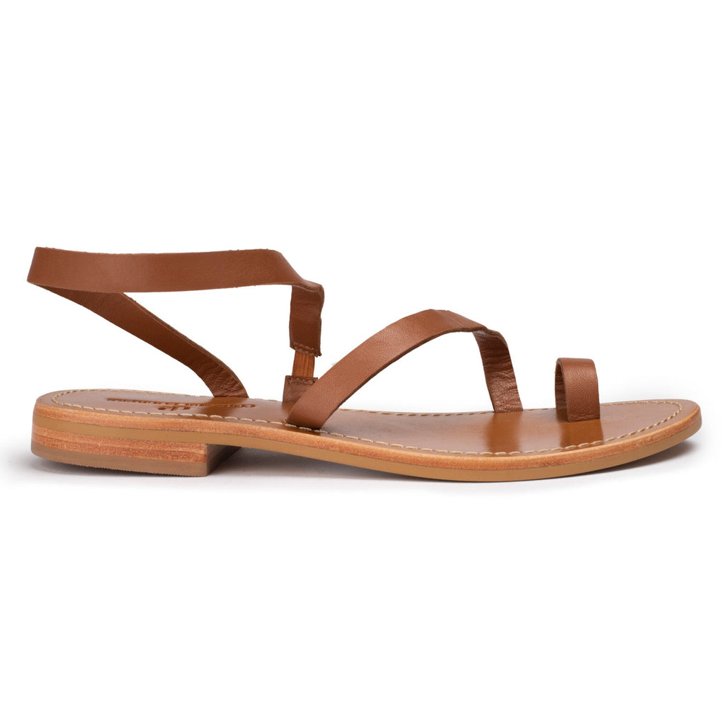 Couleur Pourpre - Sandales Divya - Camel