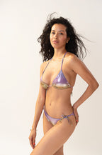 Maillot De Bain Triangle Attachante Sunset Rouge/Bleu