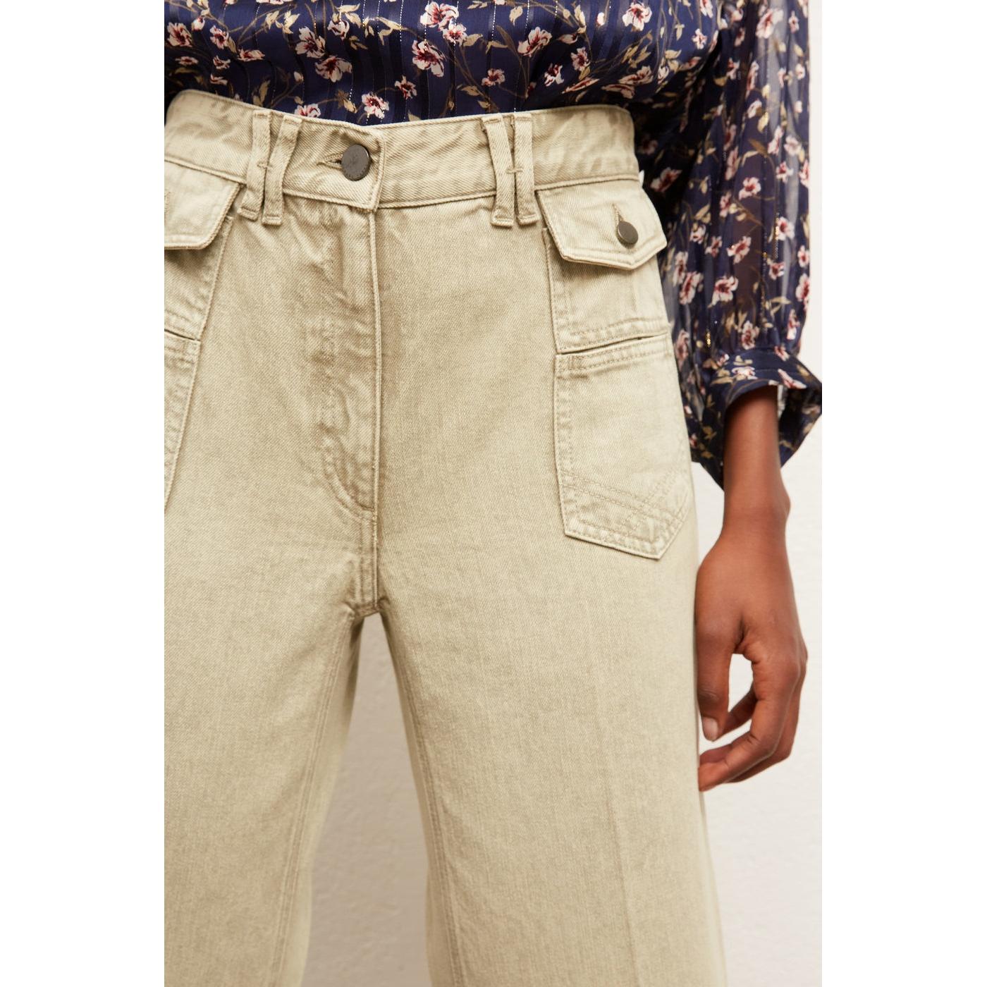 Pantalon Jean Anna - Kaki Clair