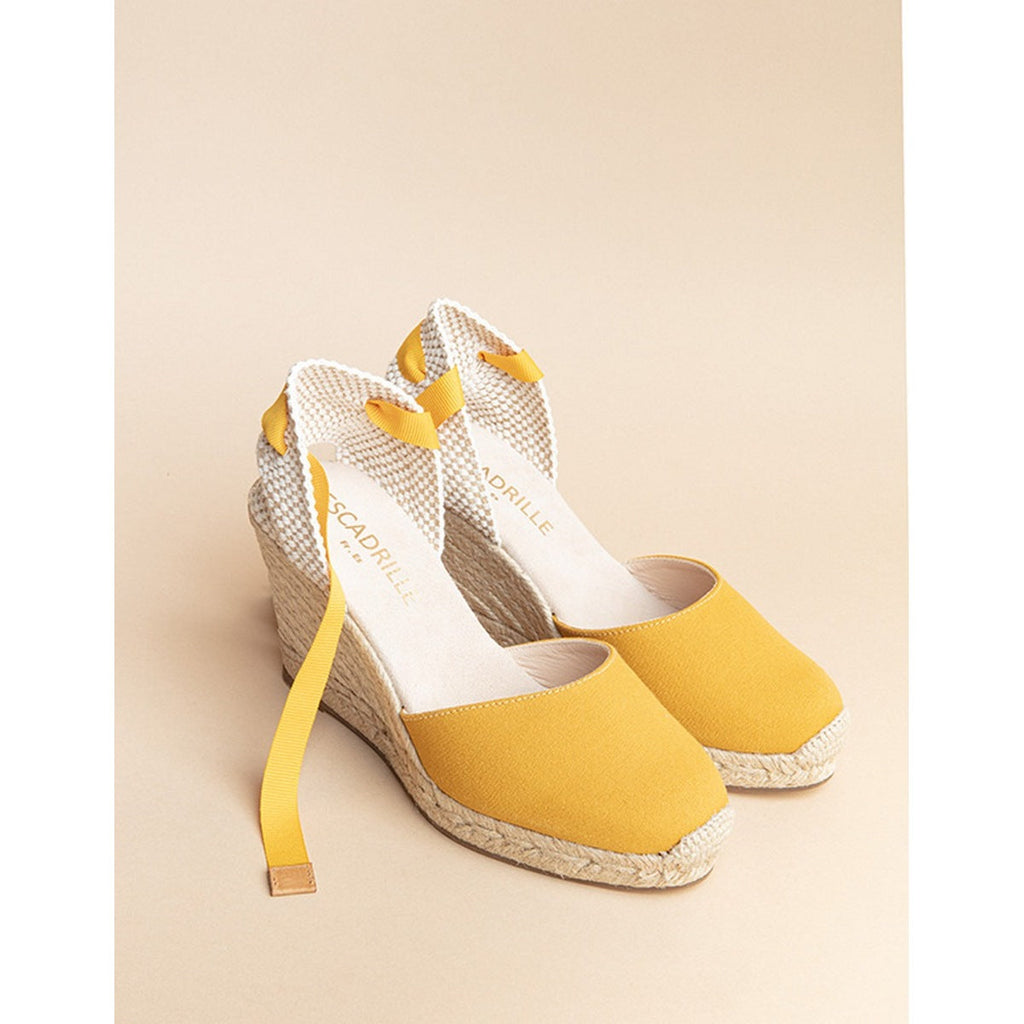 Espadrilles Talon Dole Vita Ruban - Miel - Femme