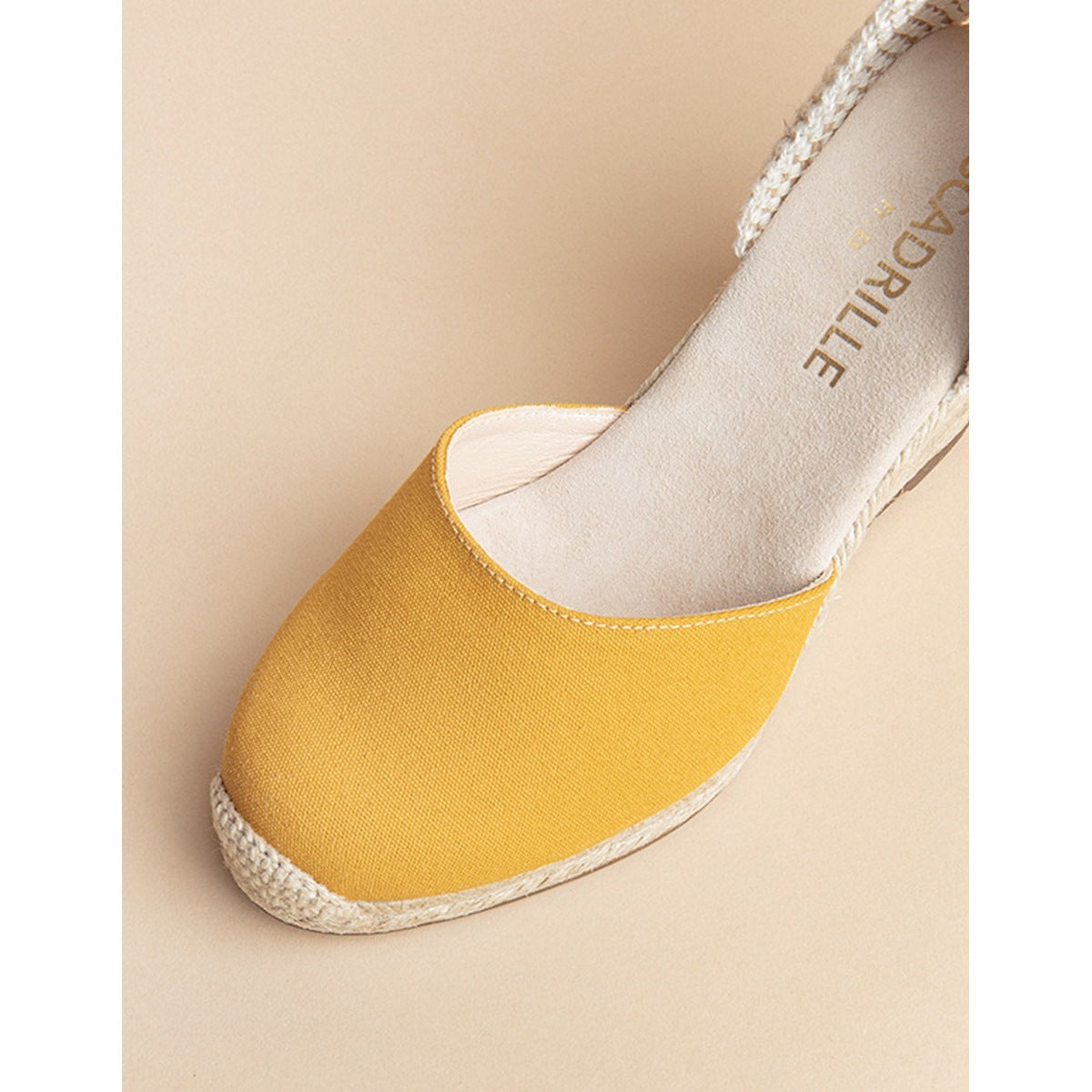 Espadrilles Talon Dole Vita Ruban - Miel - Femme