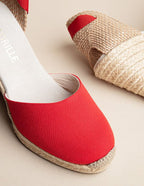 Espadrilles Dolce Vita Ruban - Toile Rouge - Femme