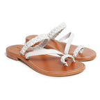 Couleur Pourpre - Sandales Doms - Blanc