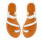 Couleur Pourpre - Sandales Doms - Blanc