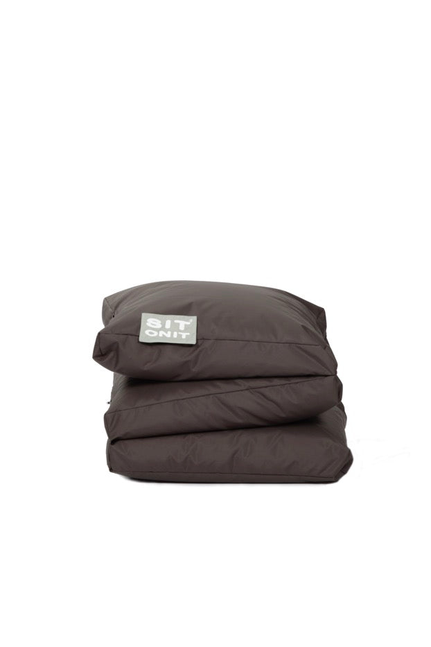 Pouf Double Fun - 60x60x36cm - Gris Foncé