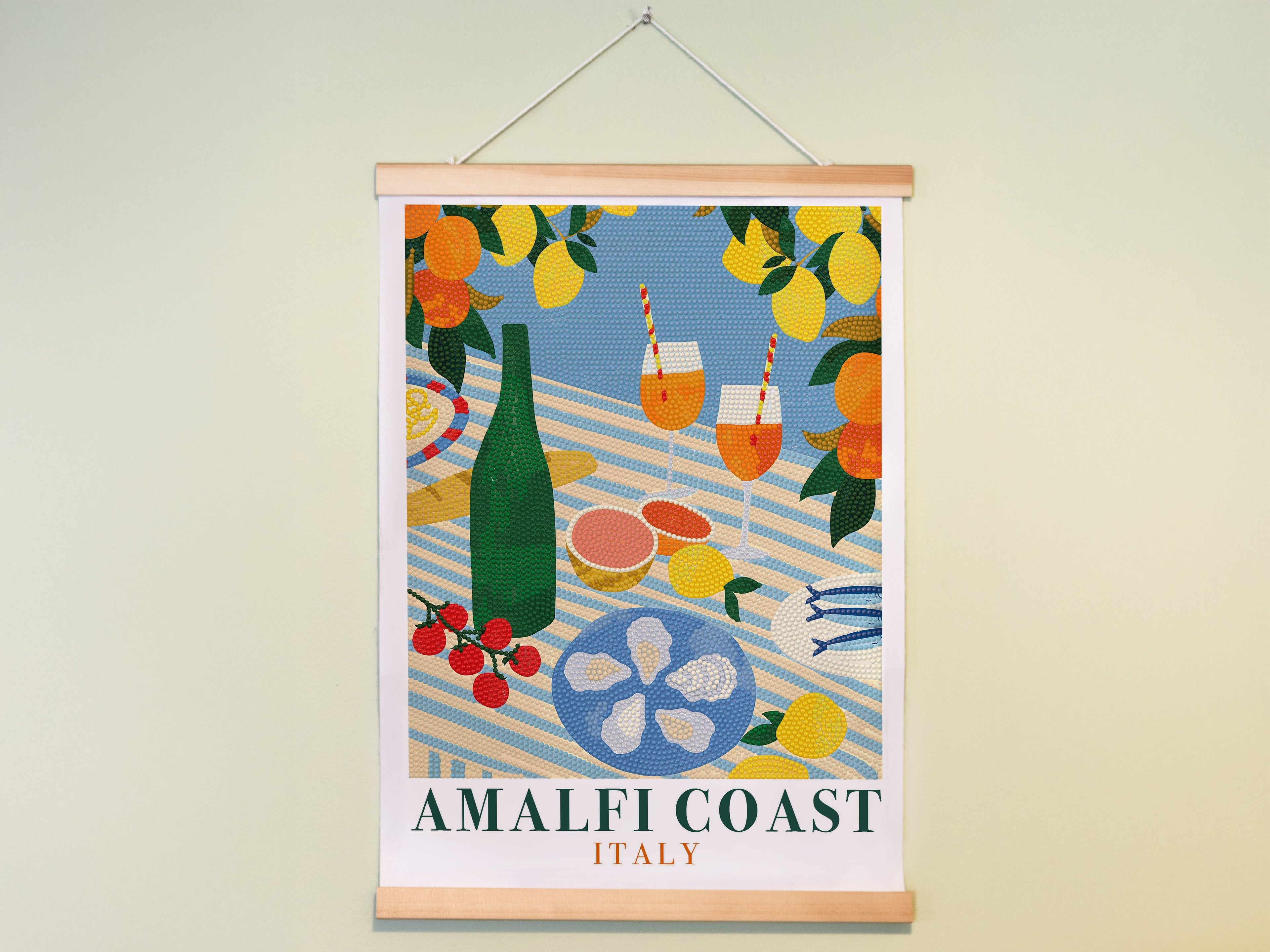 Coffret Petit Diamond - Diamond Painting Amalfi Coast Aperitif Par Emily Kopcik