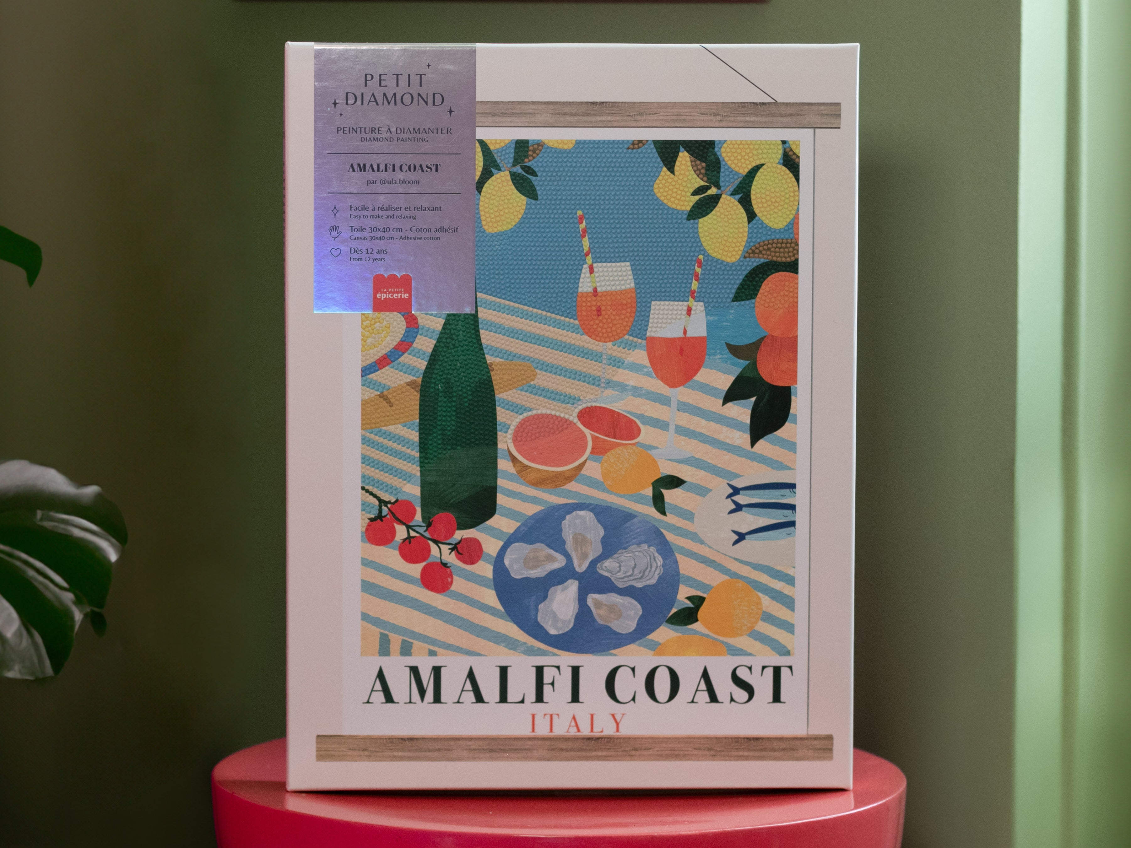 Coffret Petit Diamond - Diamond Painting Amalfi Coast Aperitif Par Emily Kopcik
