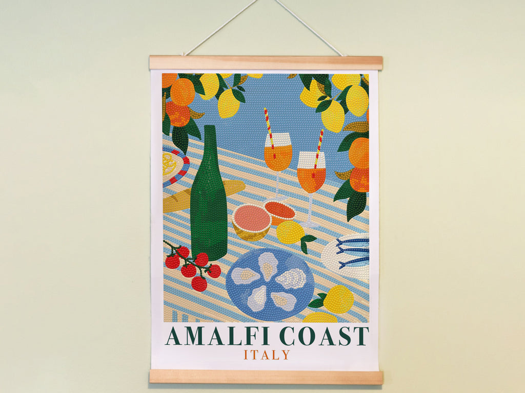 Coffret Petit Diamond - Diamond Painting Amalfi Coast Aperitif Par Emily Kopcik