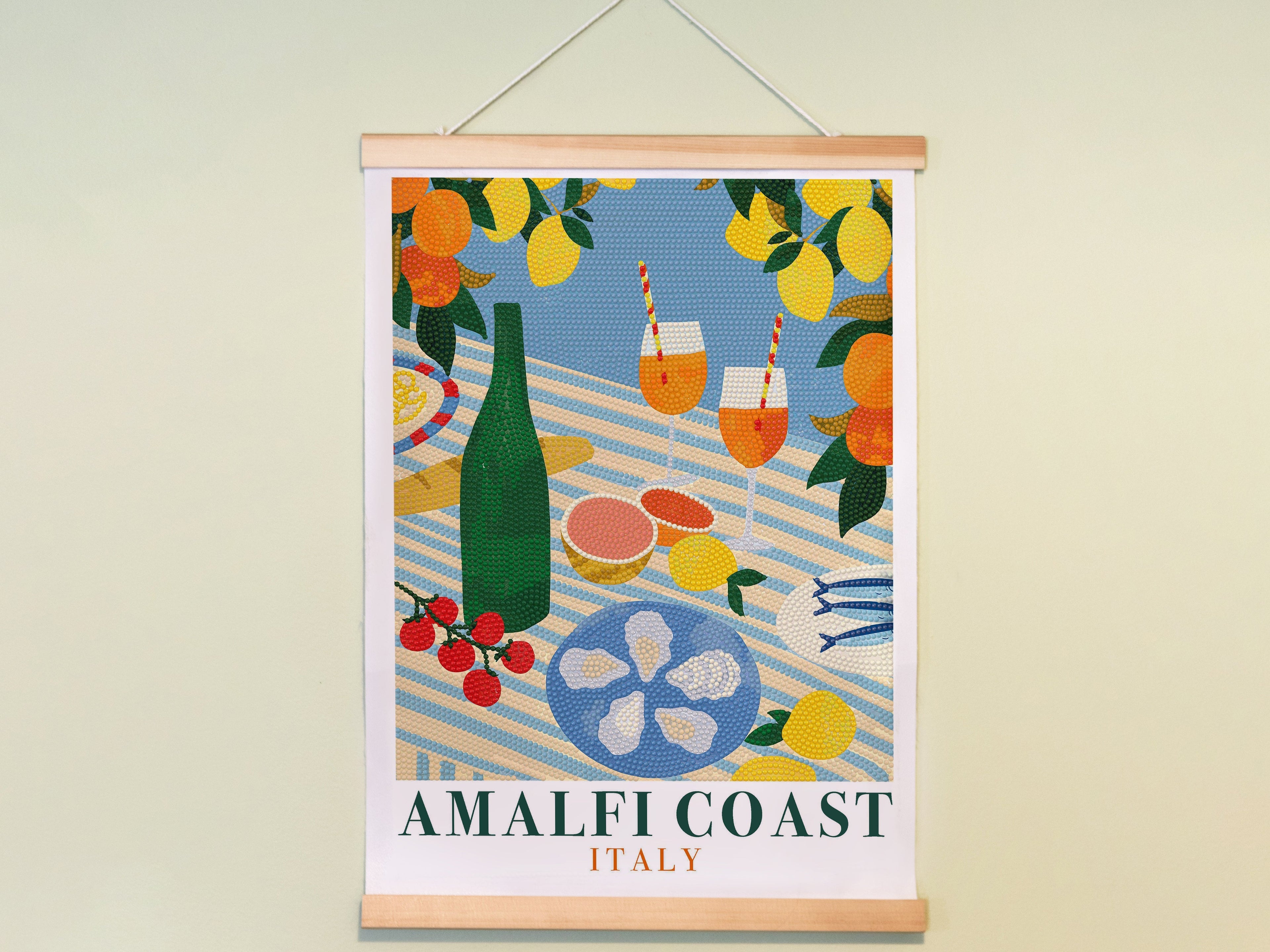 Coffret Petit Diamond - Diamond Painting Amalfi Coast Aperitif Par Emily Kopcik