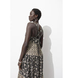 Robe Dos-nu Imprimée Femme - Noir Imprime