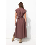 Robe-chemise Unie Femme - Violet Uni Colore