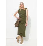 Robe T-shirt - Kaki Uni Fonce