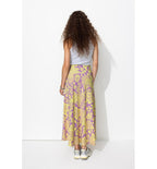 Jupe Longue Imprimée Femme - Violet Imprime