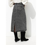 Jupe Longue en Jean Femme - Jeans Uni Clair