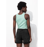 Short en Jean Femme - Jeans Uni Clair