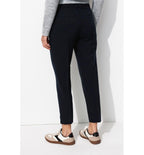 Pantalon Cigarette Uni Femme - Bleu Uni Fonce