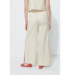 Pantalon Brodé Point de Croix - Naturel Uni Clair