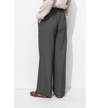 Pantalon Large et Rayé Femme - Gris Raye