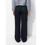Pantalon Large Version Longue - Bleu Uni Fonce