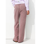 Pantalon en Gaze de Coton - Violet Uni Colore
