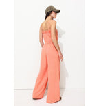 Combipantalon en Gaze de Coton - Rose Uni Colore