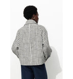 Veste Tweedée Boutonnée Femme - Multicolore Imprime