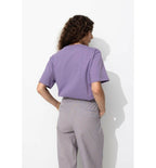 T-shirt Coeur Femme - Violet Uni Colore