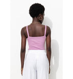 Débardeur en Jersey Uni Femme - Violet Uni Colore