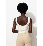 Body Uni en Coton Femme - Blanc Uni Clair