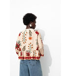 Blouse Imprimée à Nouettes - Naturel Imprime