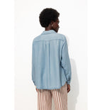 Blouse en Lyocell Femme - Jeans Uni Clair