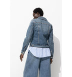Veste en Jean Femme - Jeans Uni Fonce
