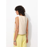 Boléro Matelassé Brodé Femme - Naturel Imprime